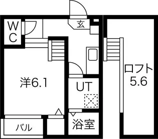 VILLETTA SASASHIMA【103【プラン③】号室】の間取り