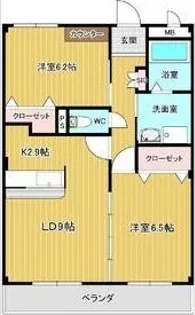 アムールディアコートⅡ【302号室】の間取り