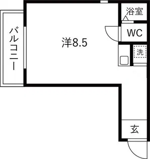 ヴァンベール原【101号室】の間取り