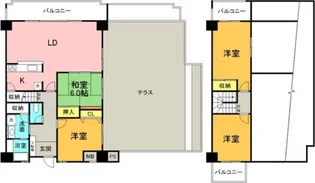 グランデ元塩【9階】の間取り