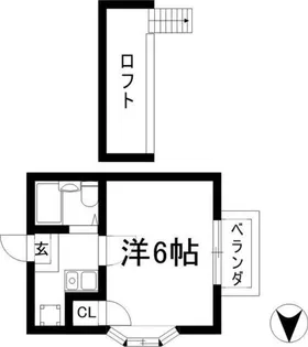レジデンス紅【2階】の間取り