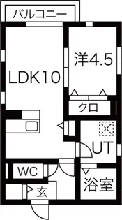 ATLAS KITAHARA WEST【1階】の間取り