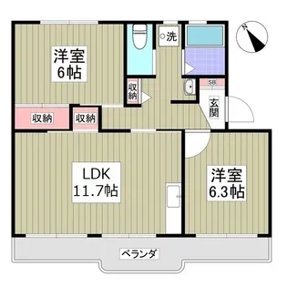 自由ヶ丘シティハウス【4階】の間取り