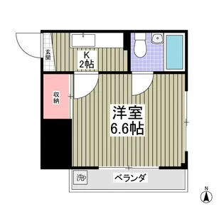 ロイヤルマンション石原【2階】の間取り