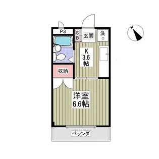 クーノス北坂戸【3階】の間取り