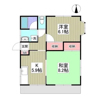 外岡ハイツA【2階】の外観