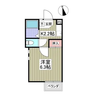 ラ・セゾン 高崎【1階】の間取り