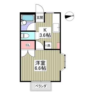 レインボーハウス【1階】の間取り