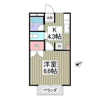 レインボーハウス【2階】の間取り