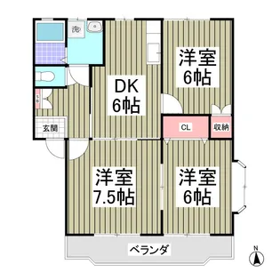 スワンC【2階】の間取り