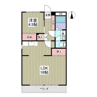 パークサイド篠崎【3階】の間取り