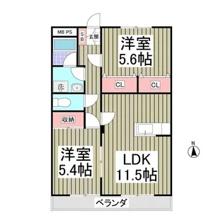 ビクトリーマンション【3階】の間取り