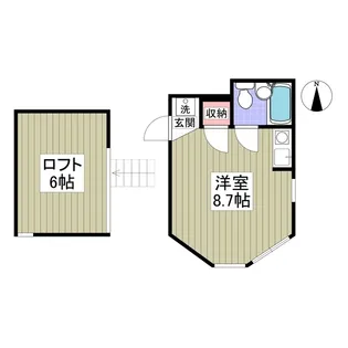 シェルタウン大胡【2階】の間取り