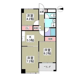 リバーサイド東信【2階】の間取り