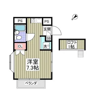 フローラルコートⅢ【2階】の間取り