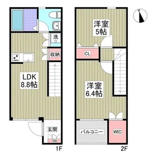 アンジュエールA【1階】の間取り