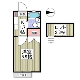 SERENA佐倉【2階】の間取り