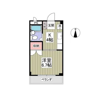 クーノス北坂戸【3階】の間取り