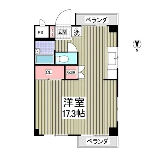 ハイツ霜越【2階】の間取り