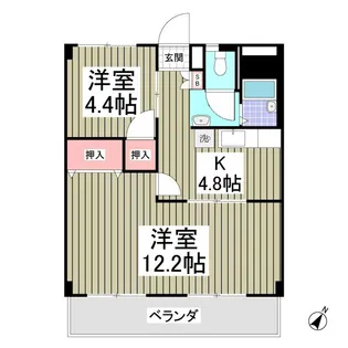 *双葉マンション【3階】の間取り