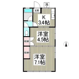 2Kの間取り画像