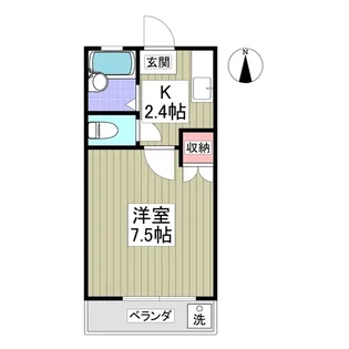 1Kの間取り画像