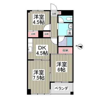 リバーサイド東信【1階】の間取り