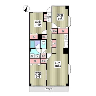 モンメール大磯【3階】の間取り