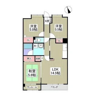 ワンダープレイス【1階】の間取り