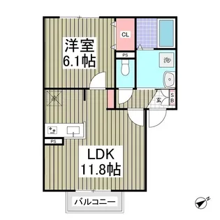 MQuarto久喜【2階】の間取り
