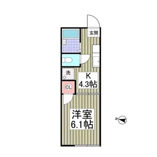 イタデラハイツ【1階】の間取り