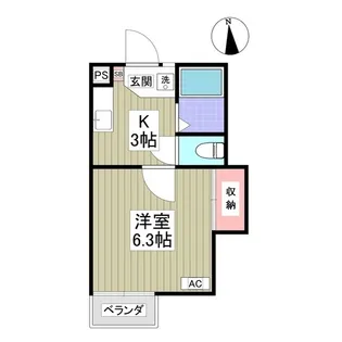 ラ・セゾン 高崎【1階】の間取り