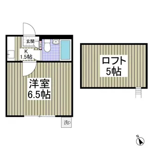 クリアス北坂戸F 旧レモンハウス北坂戸F【1階】の間取り