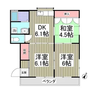 3DKの間取り画像