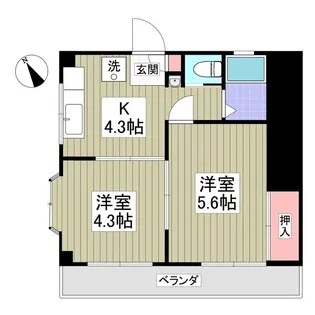 ディネリリーマンション【3階】の間取り