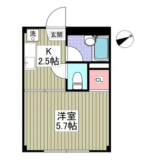リエス伊勢原【1階】の間取り