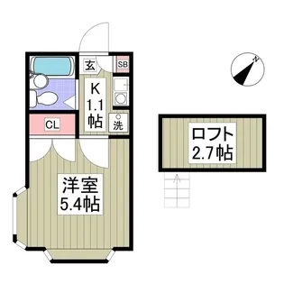 コーポ長島【2階】の間取り