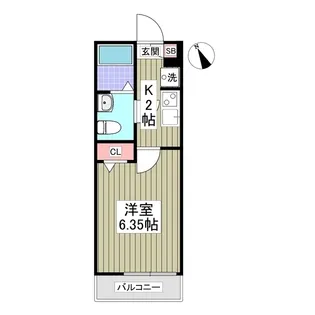 フォーサイト熊谷【302号室】の間取り