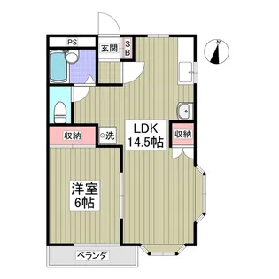 シャトーヒルマ【2階】の間取り