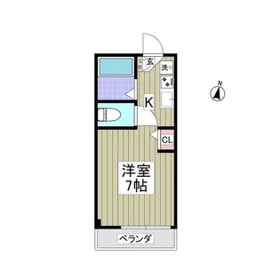 1Rの間取り画像