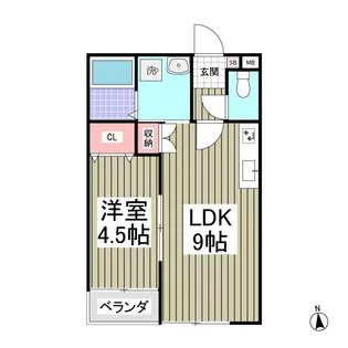 SPRING FEELS【2階】の間取り