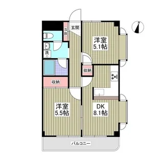 ヌーベルハイムマルシオ【4階】の間取り