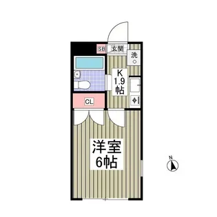 プランドール西川田 旧カーサー西川田【2階】の間取り