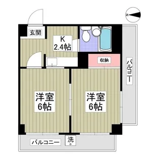 ベルメゾン並木【8階】の間取り