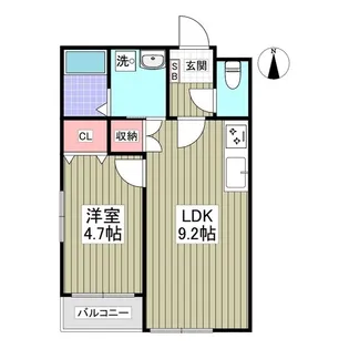 GARDEN MIYAKOⅡ【2階】の間取り