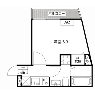 MQuarto草加Ⅱ【3階】の間取り