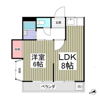 カーサベルテ【1階】の間取り