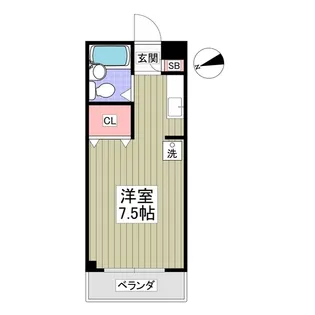 エルピゾ東邦【203号室】の間取り