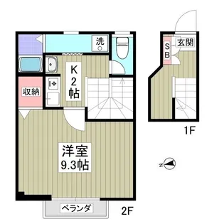 鹿島アパート【2階】の間取り