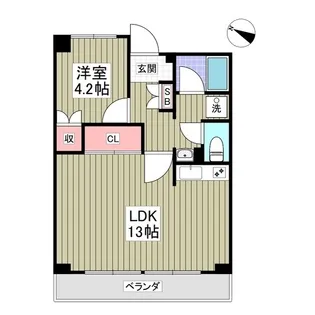 サリジェ志村公園【3階】の間取り
